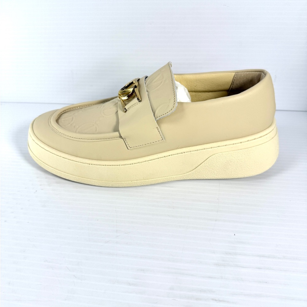 Valentino Men’s Loafer  Shoe with Golden Badge Logo - Picture 8 of 13